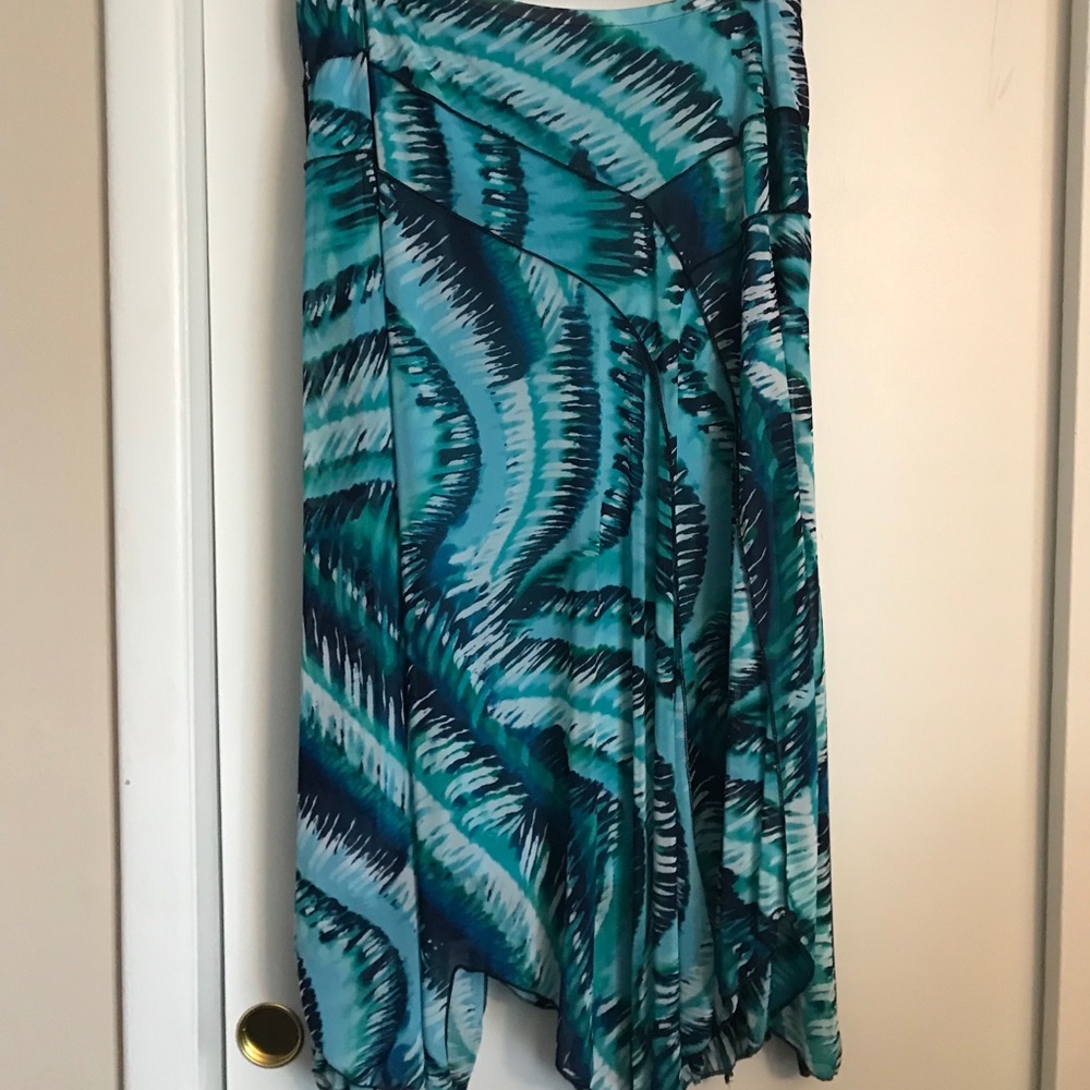 Chico’s skirt. Handkerchief hem.